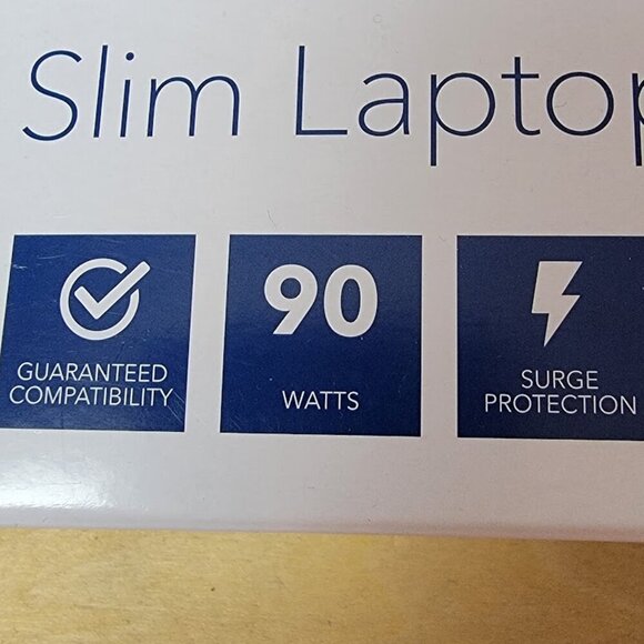 Insignia Slim 90 Watt laptop Charger - In Box With Tips - Picture 2 of 6